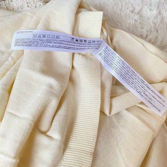 Twin-Set Cream White Lace Dress Size L NWT - Picture 12 of 14